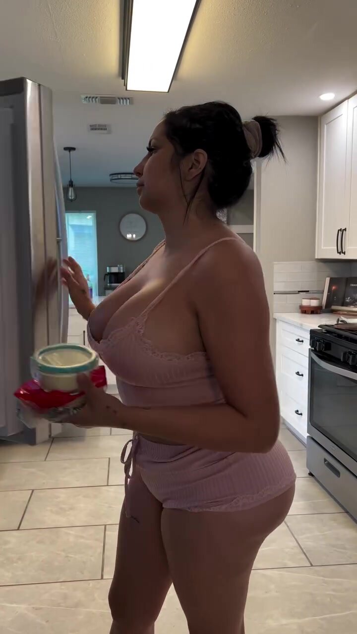 wife in kitchen